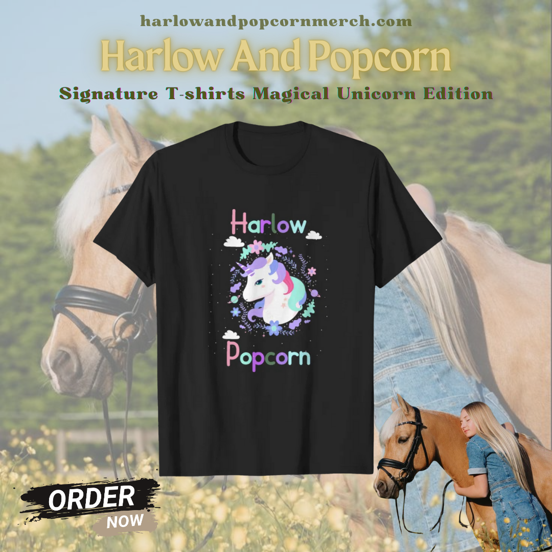 Harlow And Popcorn T-shirts - Magical Unicorn Edition